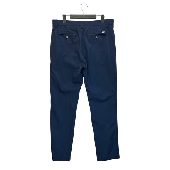Vineyard Vines Links Pants Men's Sz 33x32 Navy Preppy Golf Casual Everyday - Picture 2 of 9
